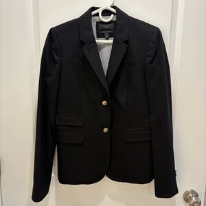 J. Crew Women’s Schoolboy Black Blazer - 8 Tall
